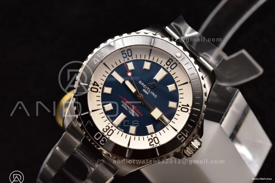 481 Automatic A Best Blue on Dial 1:1 TF Bracelet White SuperOcean AllSeason Edition SS 44 0519